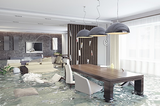 flooding inside a home