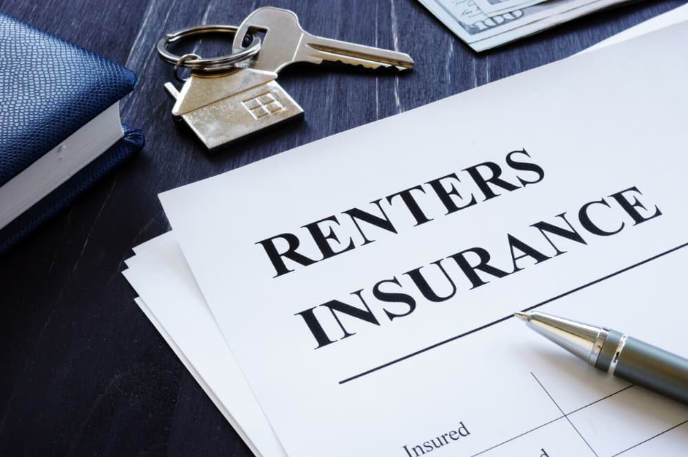 Renters’ Insurance Policy Agreement And Key From Apartments