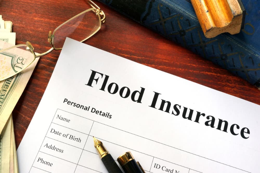 A flood insurance form