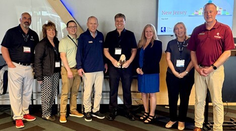 Roger Muller (center) of Muller Insurance with members of The Philadelphia Contributionship leadership team.